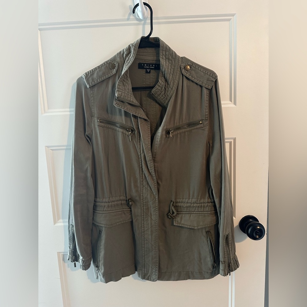 Women's Olive Military Jacket